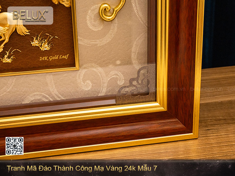 Tranh Mã Đáo Thành Công Mạ Vàng 24k Mẫu 7